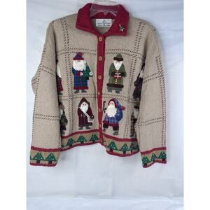 Design Options Philip & Jane Gordon Primitive Folk Art Santa Large Cottagecore